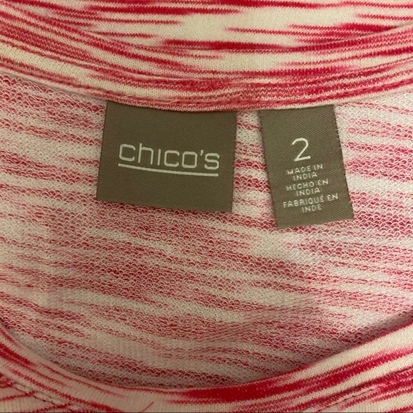 CHICO’S Space Dye Dolman Sleeve Sweatshirt Top - Picture 6 of 7